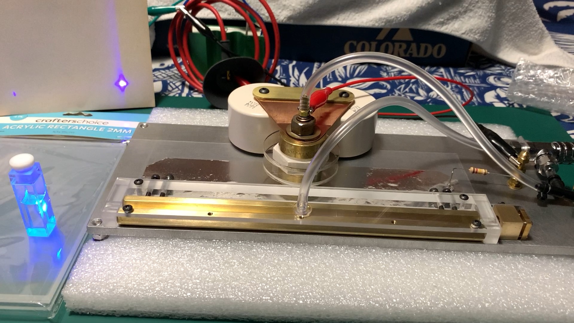 N2 Pumping of Coumarin 1 Dye